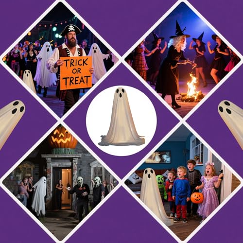 Halloween Dekoration | Leuchtende Spukgestalten Für Draußen | Halloween Deko Außendekoration Für Vorgarten Einfahrt Terrasse Garten Gruselhaus Halloween Dekoration | Leuchtende Spukgestalten Für Draußen | Halloween Deko Außendekoration Für Vorgarten Einfahrt Terrasse Garten Gruselhaus von Hailerio