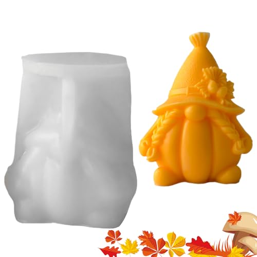 Halloween Formen | 3D Kürbis Silikon Form | Wiederverwendbare Handwerk Form Für Herbst Seife Fondant Deko Kerzen von Hailerio