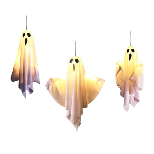 Halloween-Für Draußen,Leuchtendes Grusel Set - Deko-Beleuchtung für Halloween Zuhause Garten Terrasse Wohnzimmer Schlafzimmer Wohnbereich drinnen draußen von Hailerio