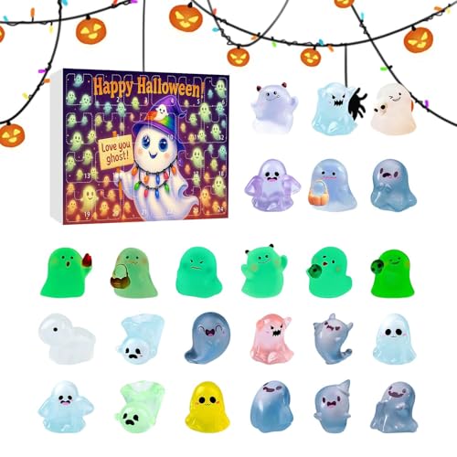 Halloween Kalender,Leuchtende Zombie Figurinen Für Den - Deko Puppe Aus Harz Für Schreibtisch Und Geisterhaus | Gruseliges Halloween Kalender,Leuchtende Zombie Figurinen Für Den - Deko Puppe Aus Harz Für Schreibtisch Und Geisterhaus | Gruseliges von Hailerio