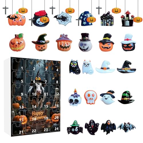 Halloween Kalender | Halloween Kalender Adventskalender 2025,Mini Figuren Sammelpuppen Horror für Männer, Frauen, Mädchen, Teenager, Erwachsene, Küche, Zuhause, Party Halloween Kalender | Halloween Kalender Adventskalender 2025,Mini Figuren Sammelpuppen Horror für Männer, Frauen, Mädchen, Teenager, Erwachsene, Küche, Zuhause, Party von Hailerio