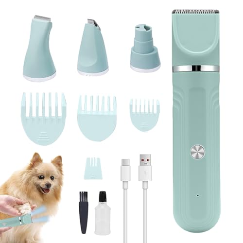 Haustier Pflegeset, 4-in-1 Hundepflegeset Mit Verstellbaren Scheren Und Akku-Scherer, Für Hunde Katzen Welpen Baden Indoor Pflegewerkzeug Haustier Pflegeset, 4-in-1 Hundepflegeset Mit Verstellbaren Scheren Und Akku-Scherer, Für Hunde Katzen Welpen Baden Indoor Pflegewerkzeug von Hailerio