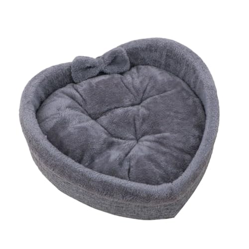 Haustierbett Herzform - Gemütliches Haustierbett,Wärmendes Katzenbett Für Winter, Schlafzimmer, Balkon, Wohnzimmer Drinnen Und Draußen von Hailerio
