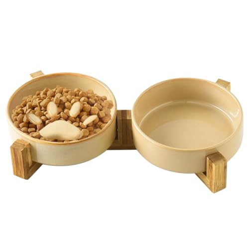 Hund Slow Feeder Napf,rutschfeste Keramik Hundenapf Station mit Ständer - Futternapf Und Trinknapf Zuhause Garten Camping Hund Slow Feeder Napf,rutschfeste Keramik Hundenapf Station mit Ständer - Futternapf Und Trinknapf Zuhause Garten Camping von Hailerio