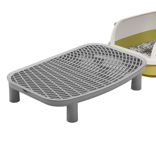 Katzenstufen Für Katzenklo,Erhöhte Doppelschicht Streufänger für Katzenklo - Aufbewahrungstreppe für Wohnung Wohnzimmer Schlafzimmer Balkon Heimstudie von Hailerio