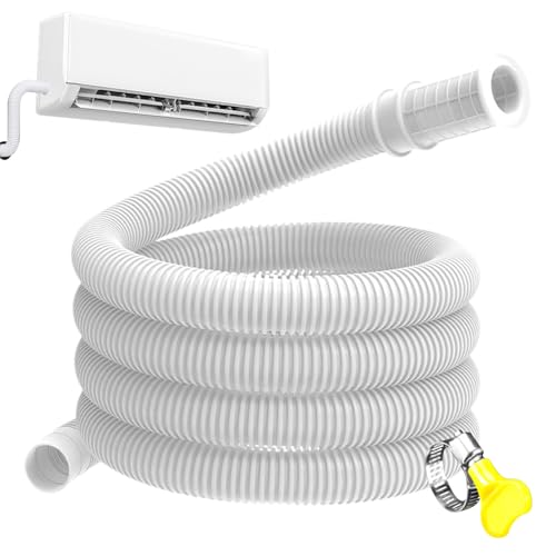 Klimaanlagen Ablaufschlauch | AC Wasser Abflussrohr Mit Klemme - Wasserdichtes Ablaufrohr für Entfeuchter und Split-Klimaanlagen von Hailerio