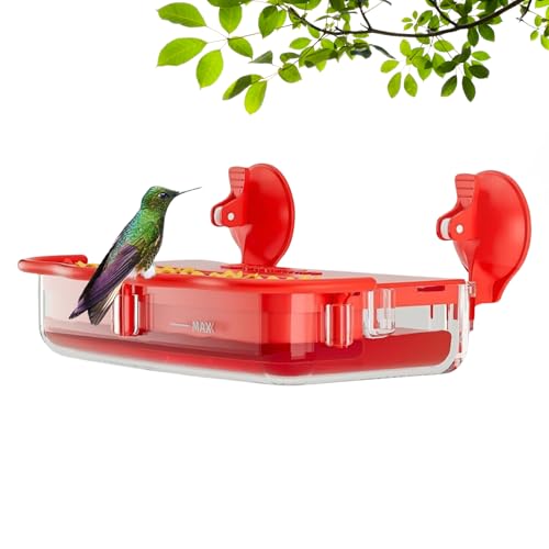 Kolibri-Futterspender | Futterspender für Wildvögel, wetterbeständige Outdoor-Dekoration, herausnehmbares Futtergerät für Küken, Stieglitze, Spatzen, Finken von Hailerio
