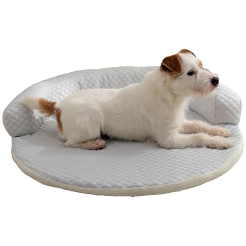 Kühlmatte Für Hunde Outdoor - Kühlmatte Für Welpen - Waschbarer Eisstoffsessel Kühlkissen Für Haustiere Katzen Auto Reise Hinterhof Garten von Hailerio