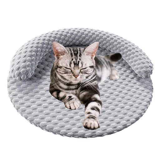 Kühlmatte Für Katzen | wasserdichte Hundebett Matte Für Den Sommer - rutschfeste Komfortable Kuscheldecke Für Welpen Kätzchen Drinnen Draußen Haus Auto Ruhe von Hailerio