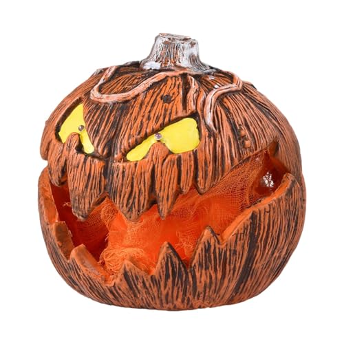 LED-Kürbislicht, Gruselig klingende LED-Kürbis-Schlafzimmerleuchten, Herbstdekoration Kürbis-Beleuchtungsornament für Schlafzimmer, Wohnzimmer, Kinderzimmer (Batterie Nicht im Lieferumfang LED-Kürbislicht, Gruselig klingende LED-Kürbis-Schlafzimmerleuchten, Herbstdekoration Kürbis-Beleuchtungsornament für Schlafzimmer, Wohnzimmer, Kinderzimmer (Batterie Nicht im Lieferumfang von Hailerio