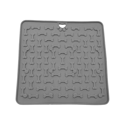 Leckmatten Für Hunde - Futterspielzeug Silicone Leckmatte - Futternapf Gegen Langeweile 18,8x18,8cm Einfach Zu Reinigen Für Belohnungshappen Welpen Haustier Training von Hailerio