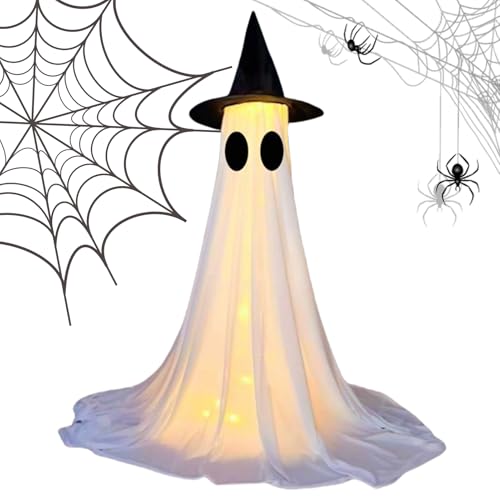 Leuchtender Geist | Feiertagsthema Outdoor-Dekoration, leuchtende Halloween-Hof-Dekoration für Rasen, , Innenweg, Friedhof, Spukhaus, Garten, Terrasse von Hailerio