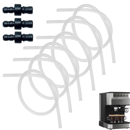 Milchschlauch Set | 6-teiliges Milchschlauch-Set Mit 3 Konnektoren Für Kaffeevollautomaten,Austausch Zubehör Für Haushalt Hotel Büro Café Küchengeräte Milchschlauch Set | 6-teiliges Milchschlauch-Set Mit 3 Konnektoren Für Kaffeevollautomaten,Austausch Zubehör Für Haushalt Hotel Büro Café Küchengeräte von Hailerio