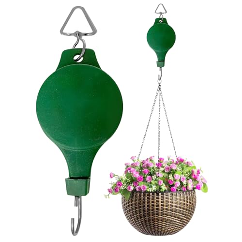 Pflanzen Flaschenzug Haken,Ziehbare Pflanzenaufhängung Zum Herunterziehen | Verstellbarer Blumenkorb Halter Für Pflanzenlampen Innen Außen Töpfe Vogelfutterhaus Pflanzen Flaschenzug Haken,Ziehbare Pflanzenaufhängung Zum Herunterziehen | Verstellbarer Blumenkorb Halter Für Pflanzenlampen Innen Außen Töpfe Vogelfutterhaus von Hailerio