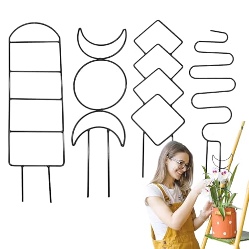 Pflanzen Rankgitter Für Innen - Garten Rankhilfe Für Kletternde Topfpflanzen - Stapelbare Pflanzstütze Für Efeu Prunkwinden Epipremnum Zimmerpflanzen Pflanzen Rankgitter Für Innen - Garten Rankhilfe Für Kletternde Topfpflanzen - Stapelbare Pflanzstütze Für Efeu Prunkwinden Epipremnum Zimmerpflanzen von Hailerio