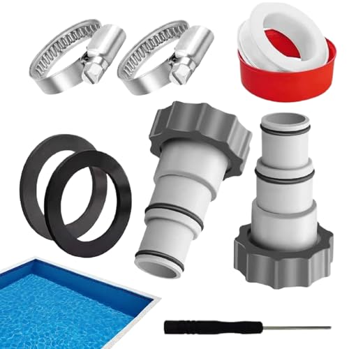 Pool Schlauch Adapter - 1.25 Bis 1.5 Zoll Poolschlauch Verbinder - Ersatzteil Für Entwässerung Rückspülung von Hailerio