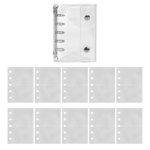 Set Mit Loseblattpapier Und Durchsichtiger PVC Hülle Für 5-Ring-Ordner - Loseblatt Notizbuch 10 Blatt - Sammlung Für Basteln Flugreise Scrapbooking Geburtstag Set Mit Loseblattpapier Und Durchsichtiger PVC Hülle Für 5-Ring-Ordner - Loseblatt Notizbuch 10 Blatt - Sammlung Für Basteln Flugreise Scrapbooking Geburtstag von Hailerio