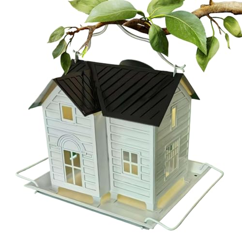 Solarlicht Vogelfutterautomat | Garten-Futterstation Für Papageien,Futterspender Für Sittiche Und Wellensittiche Mit Aufhängung – Für Balkon Garten Und Terrasse Solarlicht Vogelfutterautomat | Garten-Futterstation Für Papageien,Futterspender Für Sittiche Und Wellensittiche Mit Aufhängung – Für Balkon Garten Und Terrasse von Hailerio