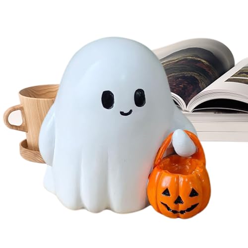 Spukhafter Geist Mit Figur - Geist Figur Heimdekoration - Halloween Tischdeko Aus Harz Für Tisch, Nachttisch, Und Eingangsbereich von Hailerio