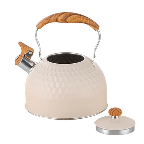 Teekessel - Pfeifende Teetöpfe Für Herdplatte - 2,5L Edelstahl Wasserkocher Teekanne Für Kaffee Induktion Haushalt Camping von Hailerio