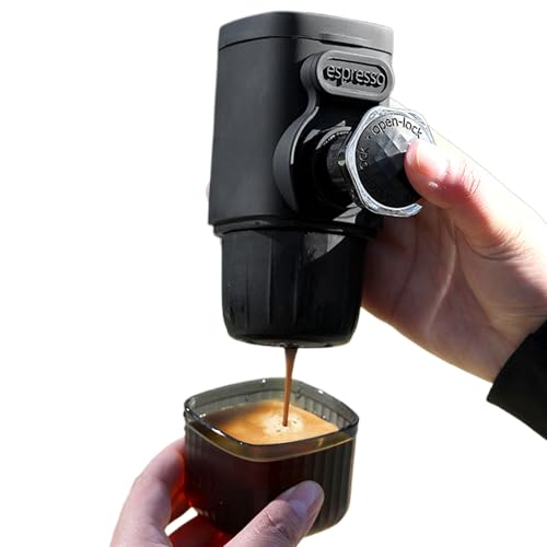 Tragbarer Kaffeebrüher,Reisekaffeemaschine - Wiederverwendbarer Handmahlwerk Für Küche Haushalt Camping Outdoor von Hailerio