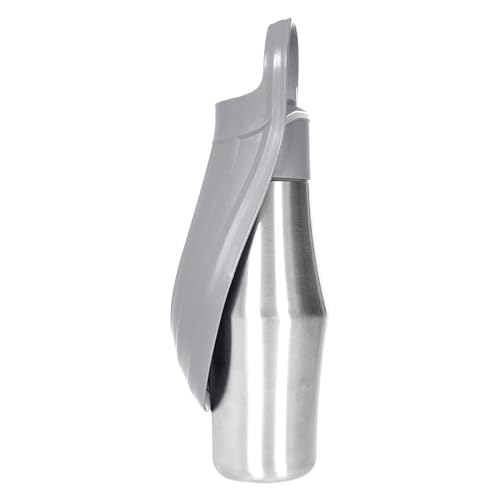 Trinkflasche Für Hunde Unterwegs | Tragbarer Trinknapf Mit Futterbehälter - 750ml Edelstahl Auslaufsicher Tragbar Für Reisen Camping Wanderung von Hailerio