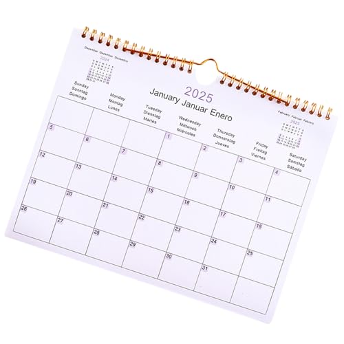 Wandkalender 2025 - Familienkalender Mehrsprachiger Monatsplaner - Familienfreundlicher Monatsplaner 2025, 12-Monats-Zeitplaner, Terminplaner, für Weihnachten, Meetings, Pläne Wandkalender 2025 - Familienkalender Mehrsprachiger Monatsplaner - Familienfreundlicher Monatsplaner 2025, 12-Monats-Zeitplaner, Terminplaner, für Weihnachten, Meetings, Pläne von Hailerio