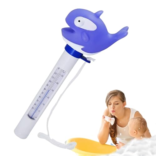 Wassertemperaturmesser - Baby Schwimmendes Heißwassertemperaturmesser,Leicht Ablesbar Wasserdicht Tragbar für Kinder von Hailerio