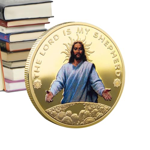 Weihnachts-Jesus-Münze,Jesus-Christus-Münze | Sammlerstück Christusmünze aus Metall | Dekoratives Goldmünzenhandwerk, einzigartiges tragbares Sammlerzubehör für, Mädchen, Kinder Weihnachts-Jesus-Münze,Jesus-Christus-Münze | Sammlerstück Christusmünze aus Metall | Dekoratives Goldmünzenhandwerk, einzigartiges tragbares Sammlerzubehör für, Mädchen, Kinder von Hailerio