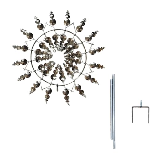 Windmühle Aus Metall, Magische Windmühle, Windspiel Magische Windmühle, Magische Windmühle Windrad Garten, Einzigartige Magische Rasen-Wind-Spinner Für Hof Und Garten Windfänger, 31×93cm von Hailerio