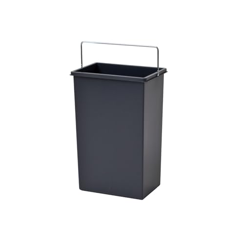 Hailo Inneneimer anthrazit 10L | Kunststoff mit Henkel | Ersatz-Inneneimer für Abfallsammler Terzett | Maße 226 x 154 x 340 mm | Eimer für Einbaumülleimer | stabil und pflegeleicht von Hailo