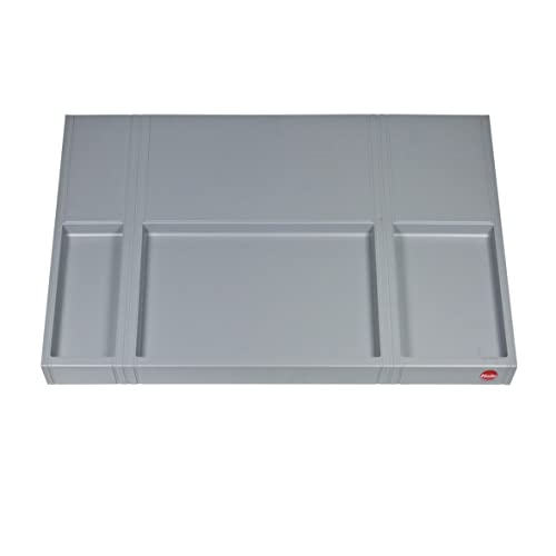Hailo Tablarboden 1109749 | für 60 cm Schrankbreite | Multideckel in Kunststoff grau | Einlegeboden für max. 5kg von Hailo