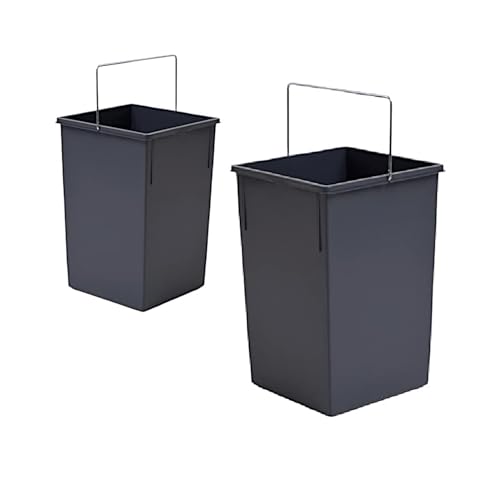 Hailo 2x Inneneimer 15L Ersatzeimer 1008879 Mülleimer | Kunststoff dunkelgrau | Mit Henkel verchromt | Ersatz für Tandem & Terzett Modelle 3650101 3666191 | Robust & Langlebig Hailo 2x Inneneimer 15L Ersatzeimer 1008879 Mülleimer | Kunststoff dunkelgrau | Mit Henkel verchromt | Ersatz für Tandem & Terzett Modelle 3650101 3666191 | Robust & Langlebig von Hailo