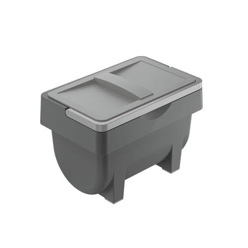 Hailo Kitty 3204101 Universaldepot 4 Liter mit Henkel | robuster Kunststoffbehälter dunkelgrau | vielseitiger Abfalleimer oder Aufbewahrungseimer für Küche Bad Haushalt von Hailo
