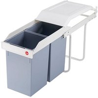 Hailo 3659-001 Einbau-Mülltrenner 2x 14 l grau von Hailo