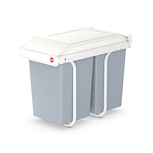 Hailo 3659-001 Multi-Box 2x15 Mülltrennungs-System S, cremeweiss von Hailo