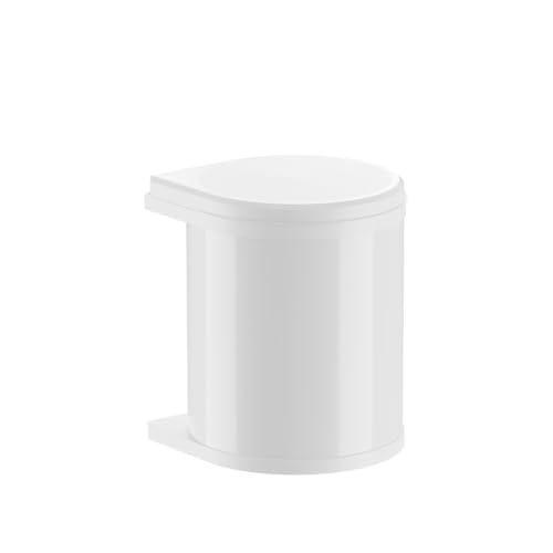 Hailo Abfallsammler 3515001 | Mono Schwenkeimer 15 Liter | Einbau ab 40 cm Unterschrank mit Drehtür | Kunststoff Weiß von Hailo