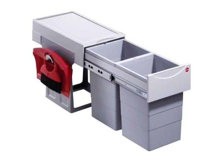 Hailo Einbaumülleimer Abfallsammler 3666801 plus TA Swing Tandem 2x 15 Liter, Abfallsammler 3666801 plus TA Swing Tandem 2x 15 Liter, grau Hailo Einbaumülleimer Abfallsammler 3666801 plus TA Swing Tandem 2x 15 Liter, Abfallsammler 3666801 plus TA Swing Tandem 2x 15 Liter, grau von Hailo
