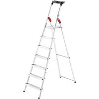 Hailo Haushaltsleiter L60 StandardLine alu 7 Sprossen, H: 232,0 cm von Hailo