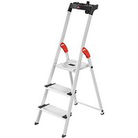 Hailo Haushaltsleiter L80 ComfortLine alu 3 Stufen, H: 138,0 cm von Hailo