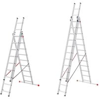 Hailo HobbyStep combi Mehrzweckleiter 3x9 Sprossen von Hailo