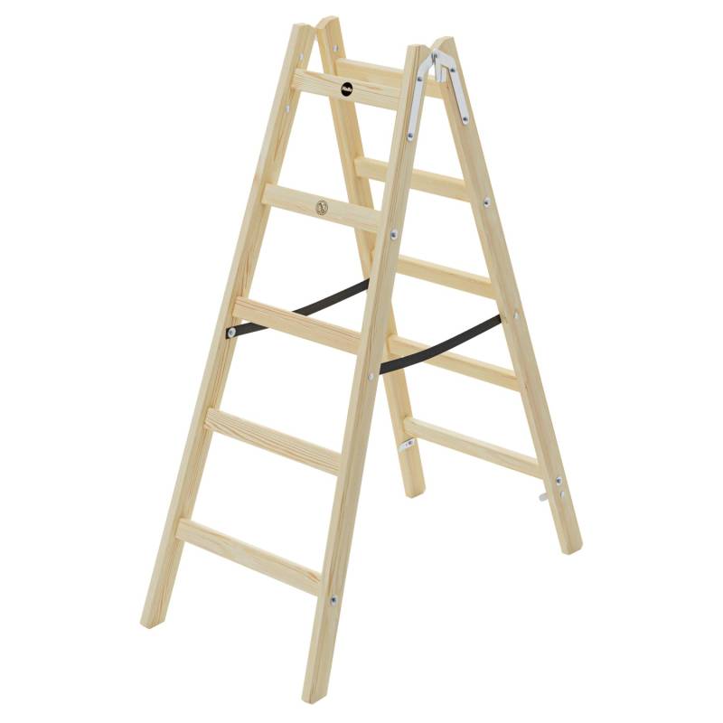 Hailo Holz-Doppelsprossenleiter H40 StandardLine 2 x 5 Sprossen von Hailo