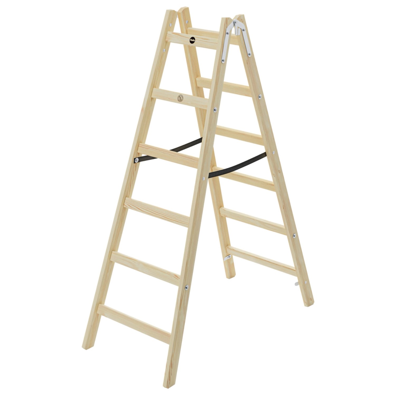 Hailo Holz-Doppelsprossenleiter H40 StandardLine 2 x 6 Sprossen Hailo Holz-Doppelsprossenleiter H40 StandardLine 2 x 6 Sprossen von Hailo