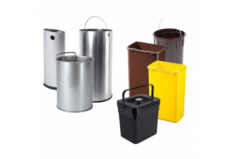 Hailo Klapptritt Hailo Inneneimer 15l aus Kunststoff hellgrau für Compact-Box 15/M von Hailo