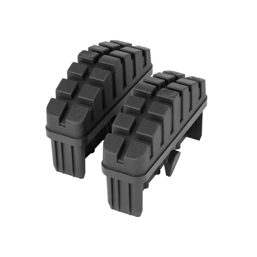 Hailo Leiter-Fuß-Set - Ersatzfüße für Hailo Sprossenleitern wie S100 ProfiLOT, S98 ProfiLOT, S80 ProfiStep duo, S110 Pro und S120 Pro - 85 x 25 mm Holme - 2 x Leiterfüße - Schwarz von Hailo