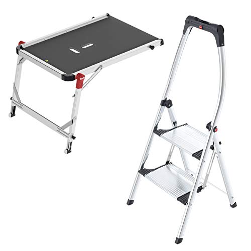 Hailo Leiter Set: Treppenpodest TP1 und 2-stufiger Klapptritt LivingStep Comfort Plus - 2-teiliges Leiter-Set für das Treppenhaus zum Vorteilspreis Hailo Leiter Set: Treppenpodest TP1 und 2-stufiger Klapptritt LivingStep Comfort Plus - 2-teiliges Leiter-Set für das Treppenhaus zum Vorteilspreis von Hailo