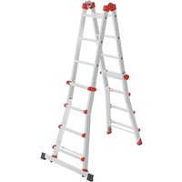 Hailo M80, Aluminium-Multifunktionsleiter, 4x4 Sprossen von Hailo