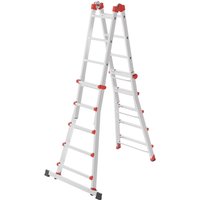 Hailo M80, Aluminium-Multifunktionsleiter, 4x5 Sprossen von Hailo