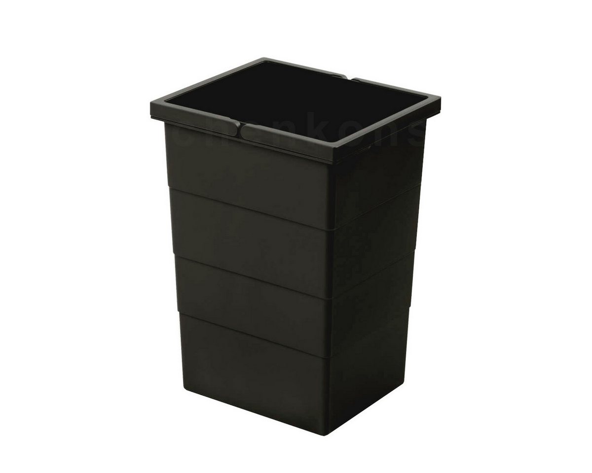 Hailo Mülleimer Hailo Black Edition Inneneimer 1222509 schwarz 15 L 226 x 233 x 35 von Hailo