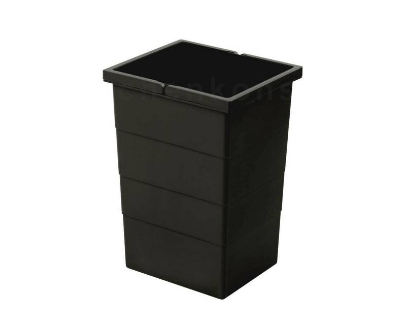 Hailo Mülleimer Hailo Black Edition Inneneimer 1222509 schwarz 15 L 226 x 233 x 35 von Hailo